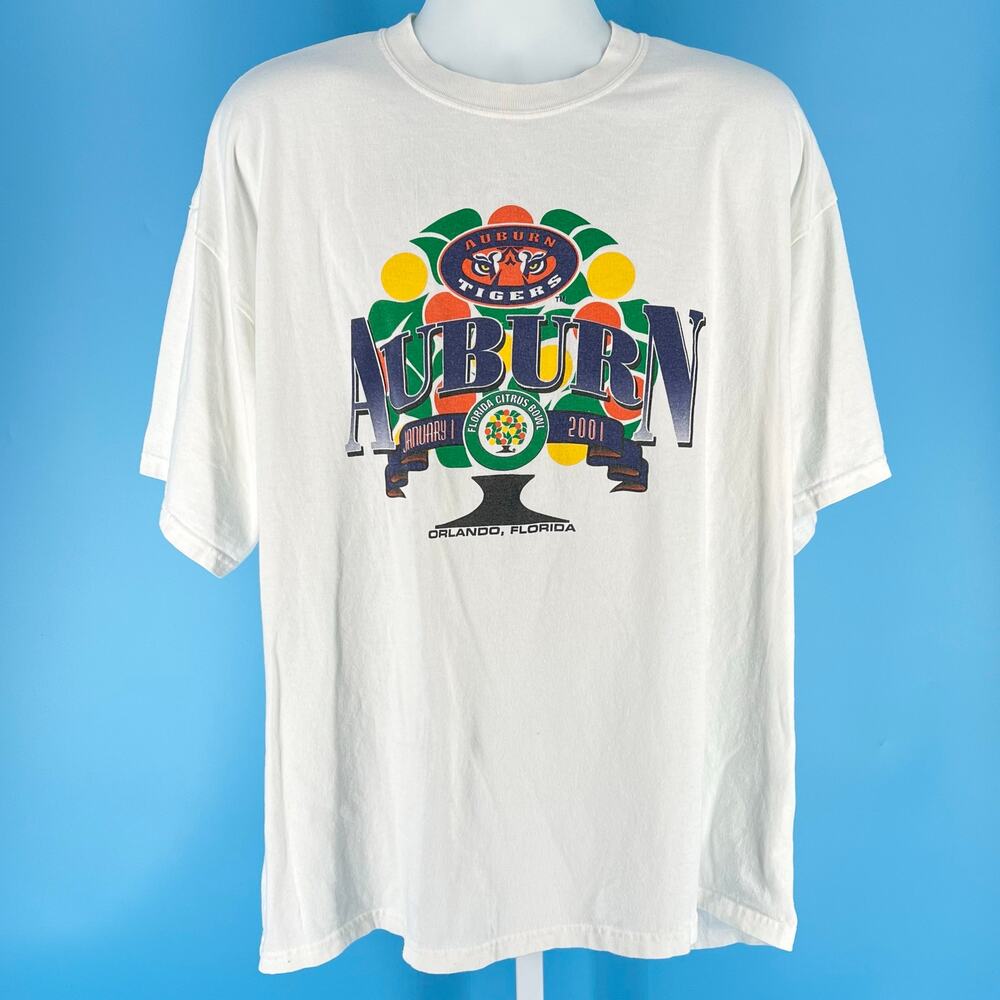 Auburn University Tigers 2001 Citrus Bowl tshirt Y2K vintage